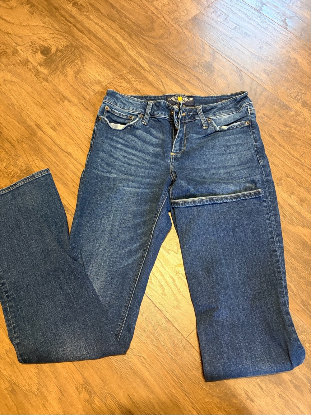Lucky Brand Women's Dark Blue Straight Leg Jeans
